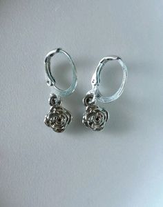 Minimal Rose Earrings