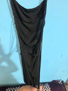 Elegant Black Spaghetti Strap Dress