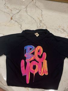 Graphic Print "Be You" T-Shirt
