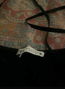 Zara Sleeveless Black Tank Top