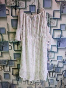 Chic Polka Dot Off-Shoulder Dress
