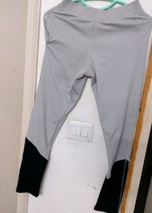 Grey Black Jeggings With Pocket