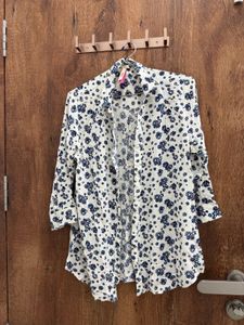 Floral Print Button-Down Shirt