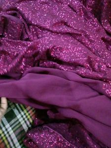 Sparkling Purple Saree