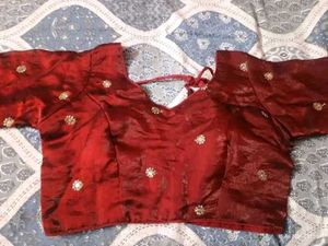 saree with stitch blouse