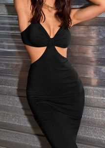 Urbanic Chic Black Cutout Maxi Dress