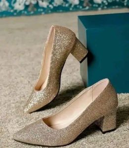 Sparkling Gold Heels