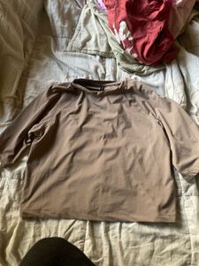 Stylish Brown Long Sleeve Top
