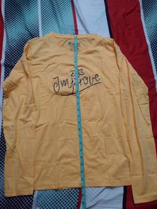 Women's Yellow Full Sleeves Tee