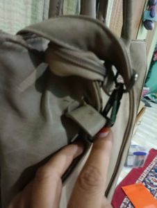 Stylish Taupe Tote Bag with Crossbody Strap