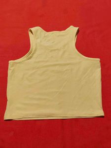 Beige Sleeveless Crop Top size 34