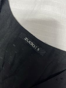 Black Embroidered Sleeveless Vest