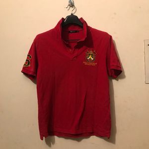 Retro Red Polo T-Shirt