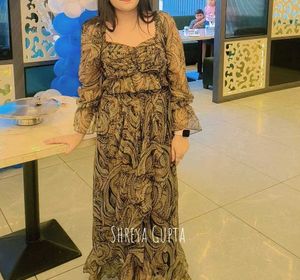 Stylish Printed Maxi Dress size m