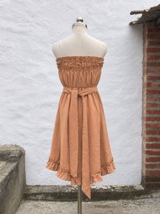 Strapless Ruffle Romper