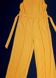 Solid Sleeveless Jumpsuit