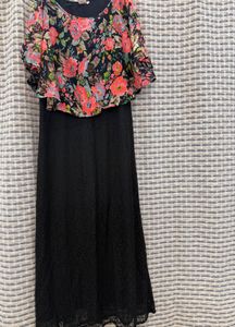 Vibrant Floral Print Dress Material