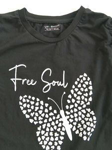 🖤Cute Black Butterfly "Free Soul" Top