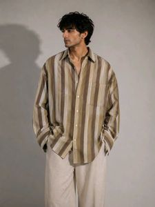 Men's Striped Button-Down Shirt