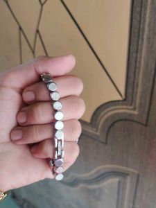 Silver Watch with Heart Charm