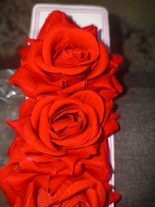 Red Rose Flower Hair clips