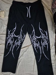 Black Tribal Print Joggers