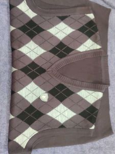 Argyle Knit Vest