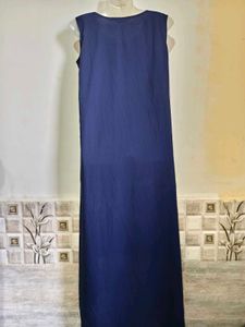 Elegant Navy Blue Layered Gown Size M-L