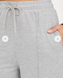 Comfortable Grey Wide-Leg Sweatpants 100 % cotton