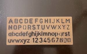 Set Of 3 Large Stencils and 1 Small Stencil