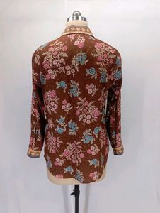 bohemian border print shirt