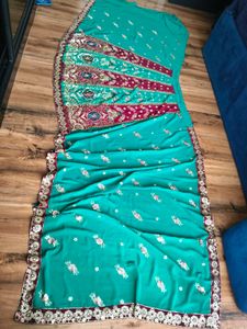 Gorgeous sequinned  lehanga Saree