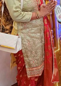 Exquisite Embroidered suit salwar with dupatta