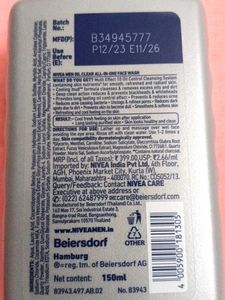 Nivea Men All-in-1 Face Wash