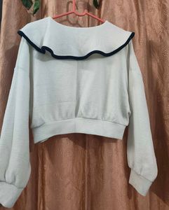 Cute White Cropped Top