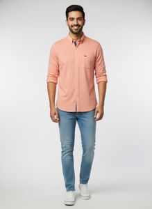 Peach Casual Shirt By PARK AVENUE