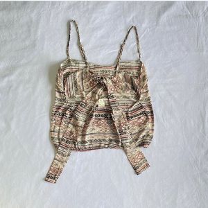 Boho Chic Patterned Tank Top