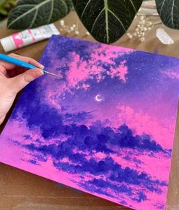 Purple Sky Painting