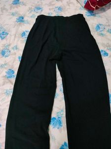 Classic Black Wide-Leg Pants (size- 29-30)
