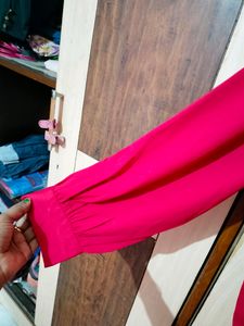 Pleated Detail Lace Inserted Top