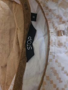 Elegant White &amp; Gold Printed Kurta