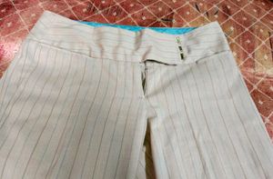 New Classic Beige Bootcut Formal Trouser