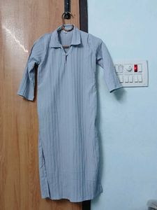 Pleated Grey Kurti