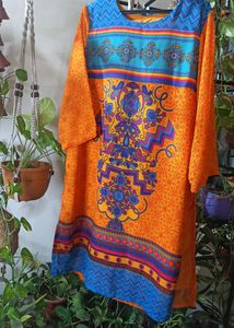 Very Pretty Printed Kurti From Brand Global Desi I