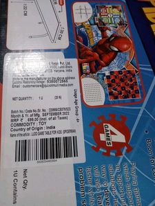 Spider Man portable Ludo game table
