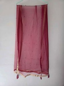 Maroon Kurta Set with Dupatta
