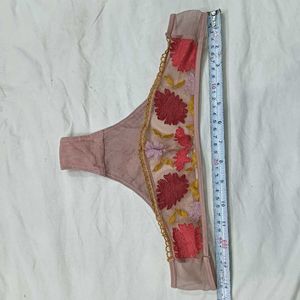 Embroidered⭐ Lace Thong Panty
