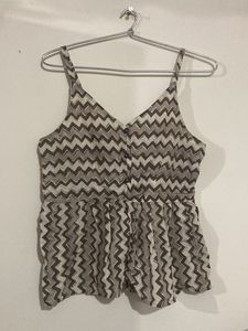 Printed Top, Size Small
