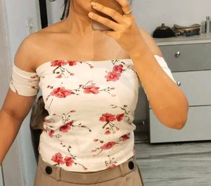 stylish Off-Shoulder Floral Top