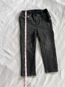 Grey Distressed Skinny Jeans